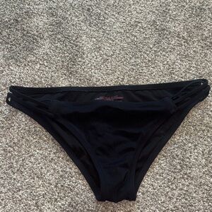 Victoria's Secret Black Strappy Bikini Bottoms